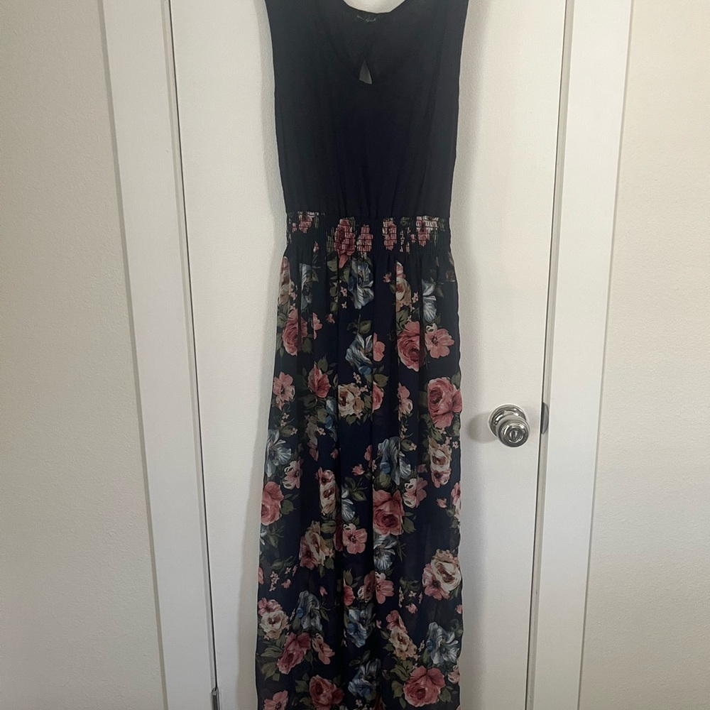 Floral Navy Maxi Dress